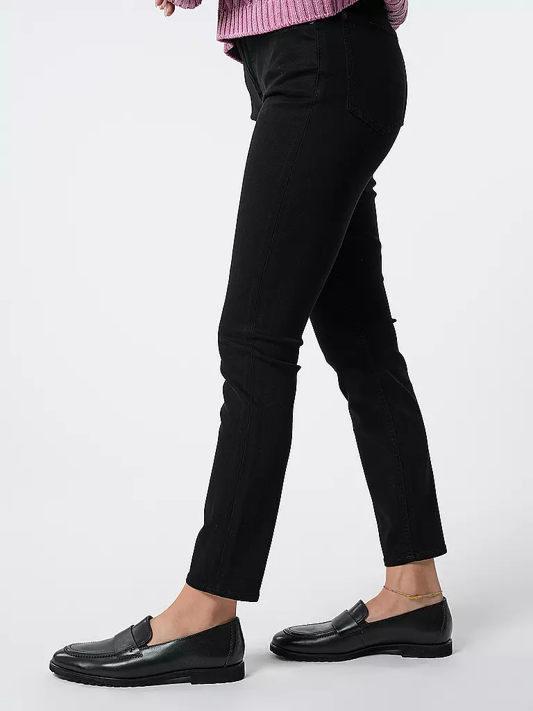 7 FOR ALL MANKIND | Jeans Skinny Fit 7/8 THE ANKLE | schwarz