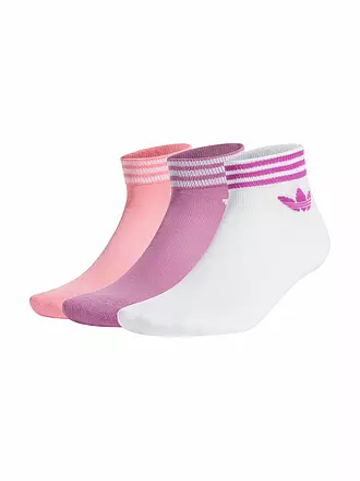 ADIDAS | Sneaker Socken 3er Pkg white /prepurple | pink