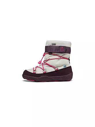 AFFENZAHN | Kinder Barfußschuhe - Stiefel SNOWY Flamingo | grau