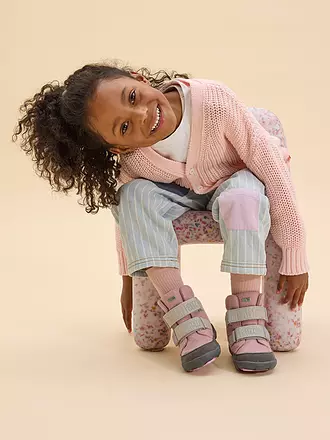 AFFENZAHN | Kinder Winterstiefel WOLLE COMFY Hase | rosa