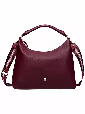 AIGNER | Ledertasche - Hobo Bag ZITA Medium | dunkelrot