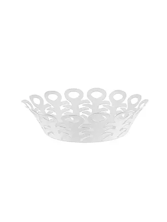 ALESSI | Korbschale VIMINI 22cm Edelstahl Epoxi. Schwarz | weiss