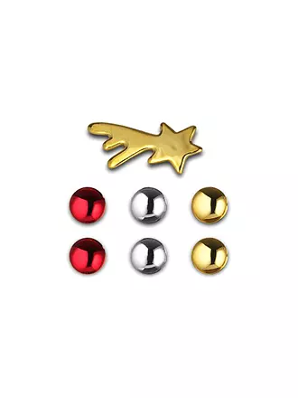 ALESSI | Magnet Set XMAS Gold / Silber / Rot | bunt