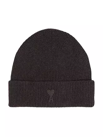 AMI PARIS | Kaschmirmütze - Haube TONAL ADC BEANIE | dunkelblau