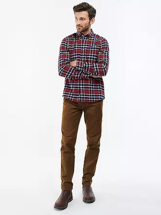 BARBOUR | Flanellhemd Slim Fit BEDSOM | grau