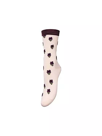 BECKSÖNDERGAARD | Damen Socken LEAVY VISCA English Rose | braun