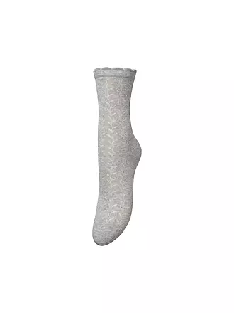 BECKSÖNDERGAARD | Damen Socken LEOFA Light Grey Melange  | 