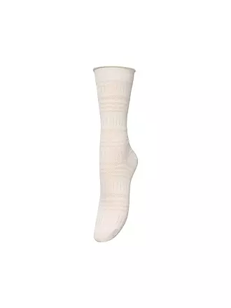 BECKSÖNDERGAARD | Damen Socken LUCRETIA Eggnog of White | braun