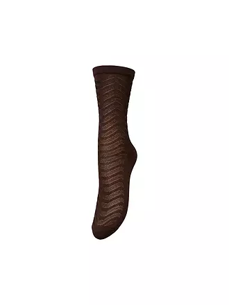 BECKSÖNDERGAARD | Damen Socken MINA Hot Fudge Brown  | 