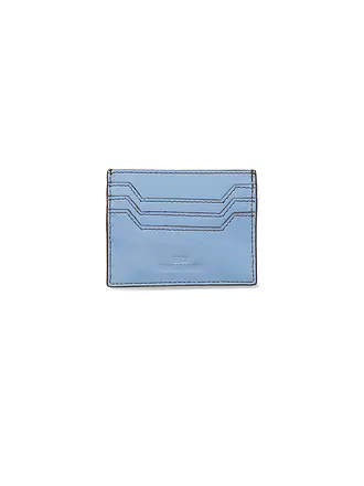 BECKSÖNDERGAARD | Kartenetui GLOSSY CARD HOLDER Mocha Brown | blau