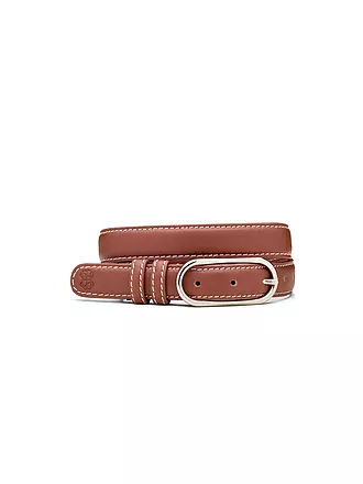 BECKSÖNDERGAARD | Ledergürtel GLOSSY NOLA LEATHER BELT Black | braun