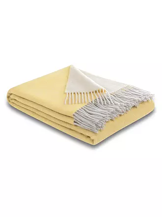 BIEDERLACK | Tagesdecke - Plaid 130x170cm Yellow Creme  | 