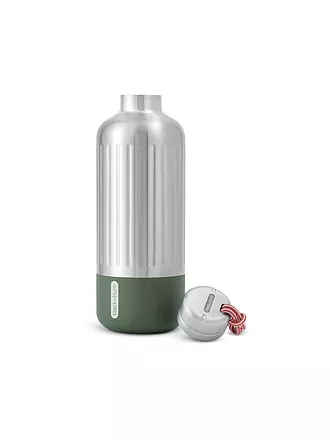 BLACK+BLUM | Isolierflasche EXPLORER 0,85l Olive/Edelstahl | schwarz