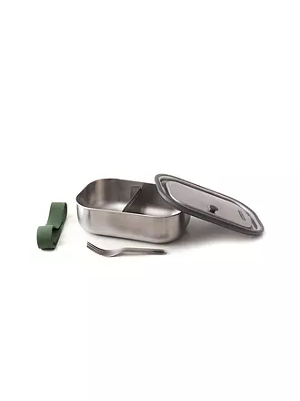 BLACK+BLUM | Lunchbox Gross 1l Olive/Edelstahl | schwarz