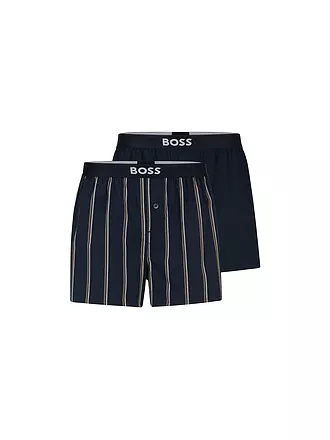 BOSS | Boxershorts 2er Pkg. dark beige | blau