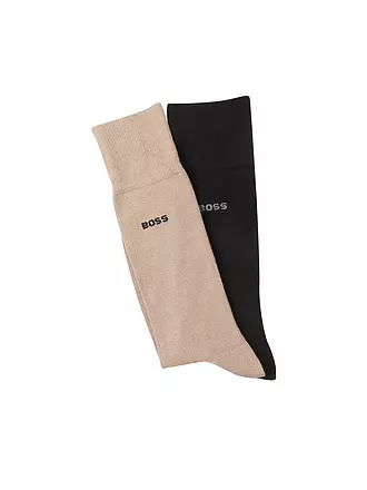 BOSS | Socken 2-er Pkg. dark blue | beige