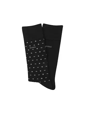 BOSS | Socken 2er Pkg. black | dunkelgrün