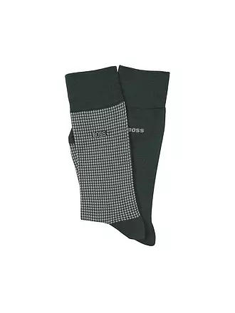 BOSS | Socken 2er Pkg. charcoal | dunkelgrün