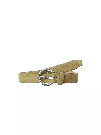 BRAX | Ledergürtel | olive