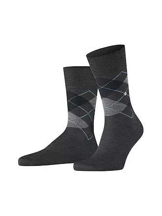 BURLINGTON |  Herren Socken MANCHESTER dark rock | grau