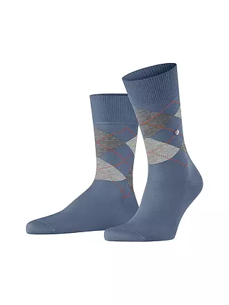 BURLINGTON |  Herren Socken MANCHESTER dark rock | blau