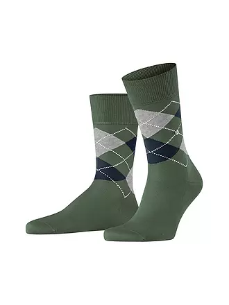 BURLINGTON |  Herren Socken MANCHESTER dark rock | olive