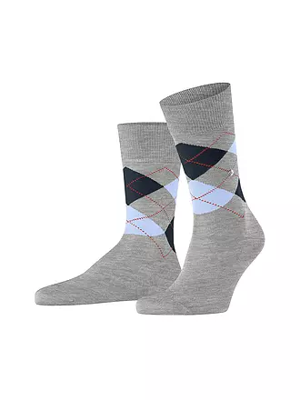 BURLINGTON |  Herren Socken MANCHESTER dark rock | hellgrau