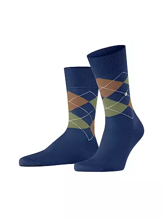 BURLINGTON |  Herren Socken MANCHESTER dark rock | blau