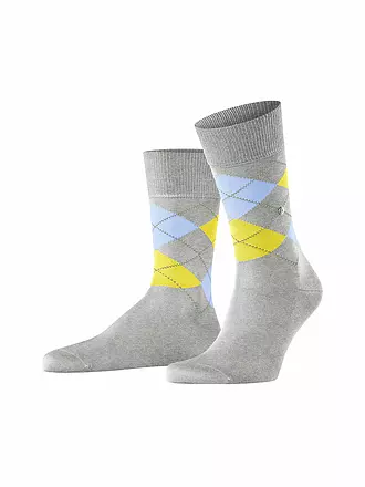 BURLINGTON |  Herren Socken MANCHESTER dark rock | hellgrau