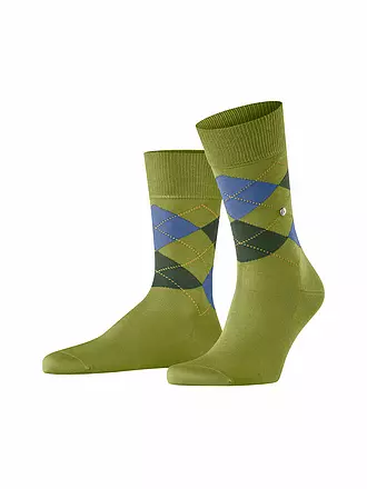 BURLINGTON |  Herren Socken MANCHESTER dark rock | grün