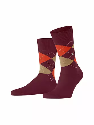 BURLINGTON |  Herren Socken MANCHESTER dark rock | dunkelrot