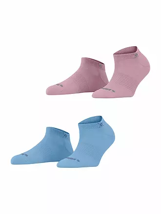 BURLINGTON | Damen Sneaker-Socken 2er Pkg. EVERYDAY 36-41 sporty rose | blau