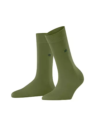 BURLINGTON | Damen Socken BLOOMSBURY 36-41 cactus | hellgrau