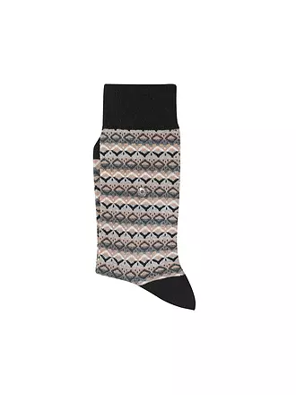 BURLINGTON | Damen Socken MODERN FAIR ISLE 36-41 barolo | schwarz