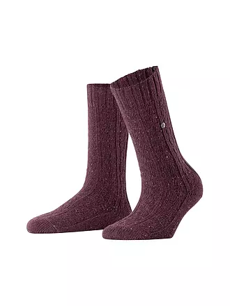 BURLINGTON | Damen Socken TWEED TALES 36-41carbon merlot | grau