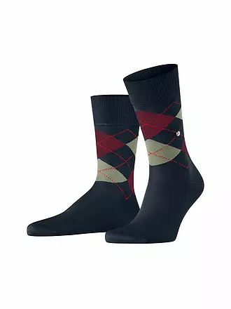 BURLINGTON | Herren Socken 40-46 MANCHESTER black | dunkelblau