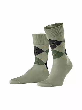 BURLINGTON | Herren Socken 40-46 MANCHESTER light grey melange | hellgrün