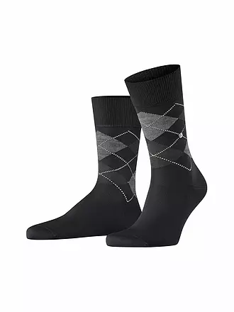 BURLINGTON | Herren Socken 40-46 MANCHESTER rose | schwarz