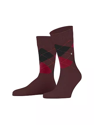 BURLINGTON | Herren Socken DUNDEE 40-46 anthra mel | dunkelrot