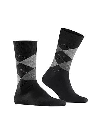 BURLINGTON | Herren Socken EDINBURGH 40-46 dark night | schwarz