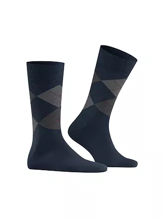 BURLINGTON | Herren Socken EDINBURGH 40-46 dark night | dunkelblau