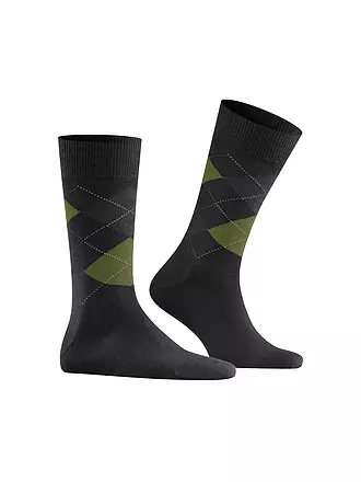 BURLINGTON | Herren Socken EDINBURGH 40-46 dark night | schwarz