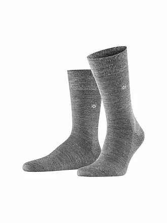 BURLINGTON | Herren Socken LEEDS 40-46 black | grau