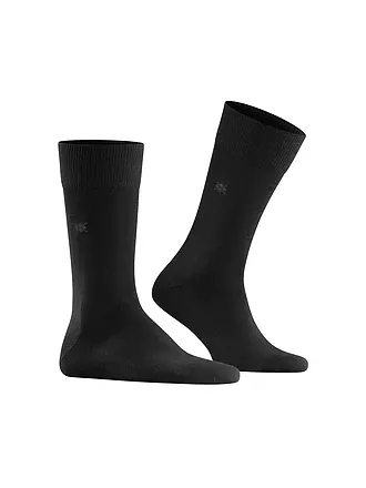 BURLINGTON | Herren Socken LEEDS 40-46 lagoon | schwarz