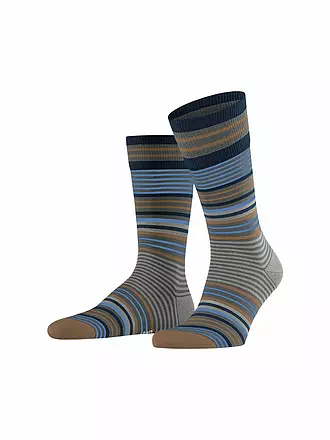 BURLINGTON | Herren Socken STRIPE 40-46 marine | olive