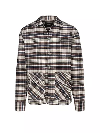 BUTCHER OF BLUE | Overshirt FOLSUM BROWN CHECK | braun