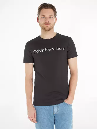 CALVIN KLEIN JEANS | T-Shirt Slim Fit CORE INSTITUTIONAL | schwarz