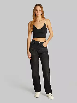 CALVIN KLEIN JEANS | Top Cropped Fit | schwarz