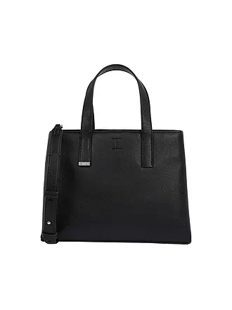 CALVIN KLEIN | Tasche - Tote Bag CK PLAQUE Small | schwarz