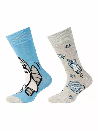 CAMANO | Jungen Socken 2er Pkg. Blue | hellblau